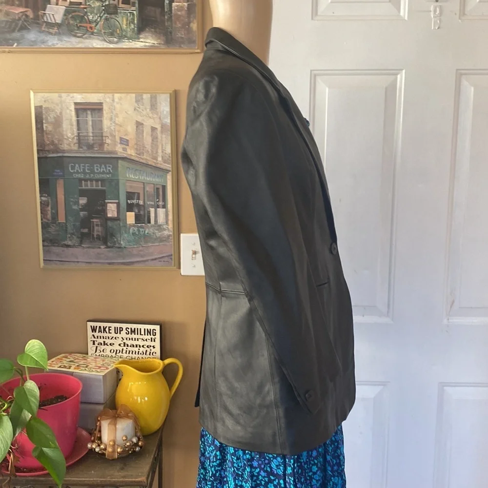Denim & co leather jacket
